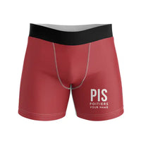 Thumbnail for Poitiers–Biard Airport (PIS) Men Boxers - Code + Name - Red