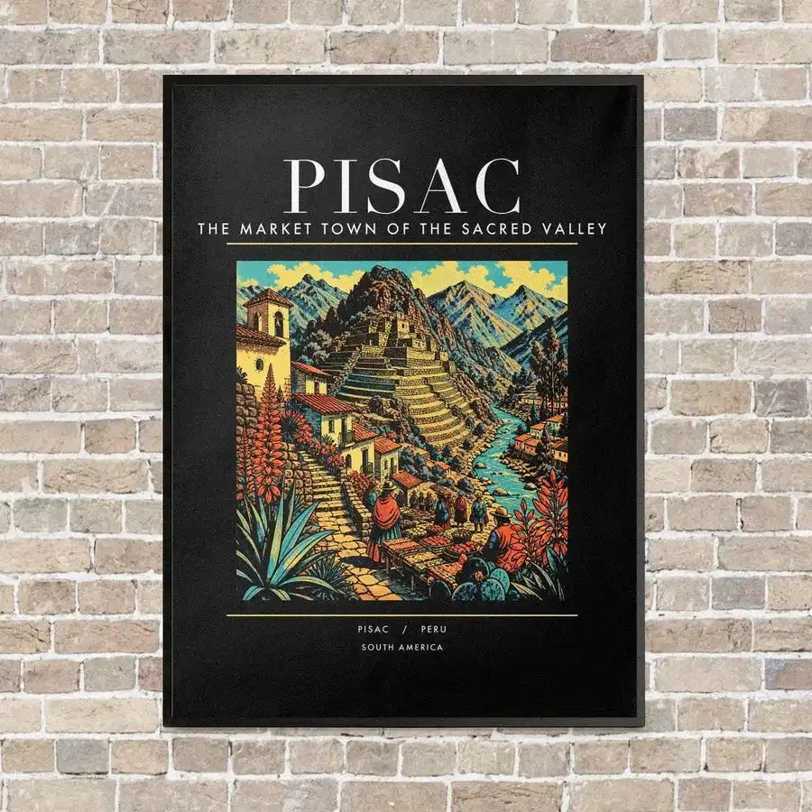 PISAC - Poster - Canvas Framed - Black