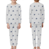 Thumbnail for Pittsburgh International Airport (PIT) Pajamas - Children Pajamas - Light Gray