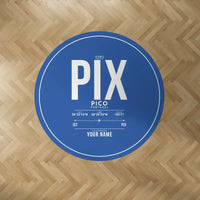 Thumbnail for Pico Airport (PIX) Carpets - Carpet Round - ID Tag + Name - Blue