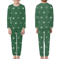 Thumbnail for Pico Airport (PIX) Pajamas - Children Pajamas - Green