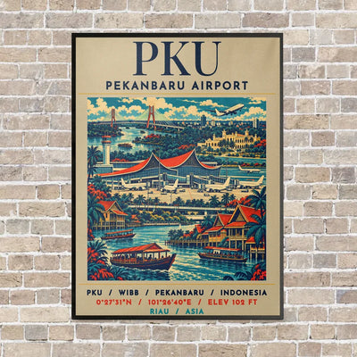PKU - Poster - Canvas Framed - Beige