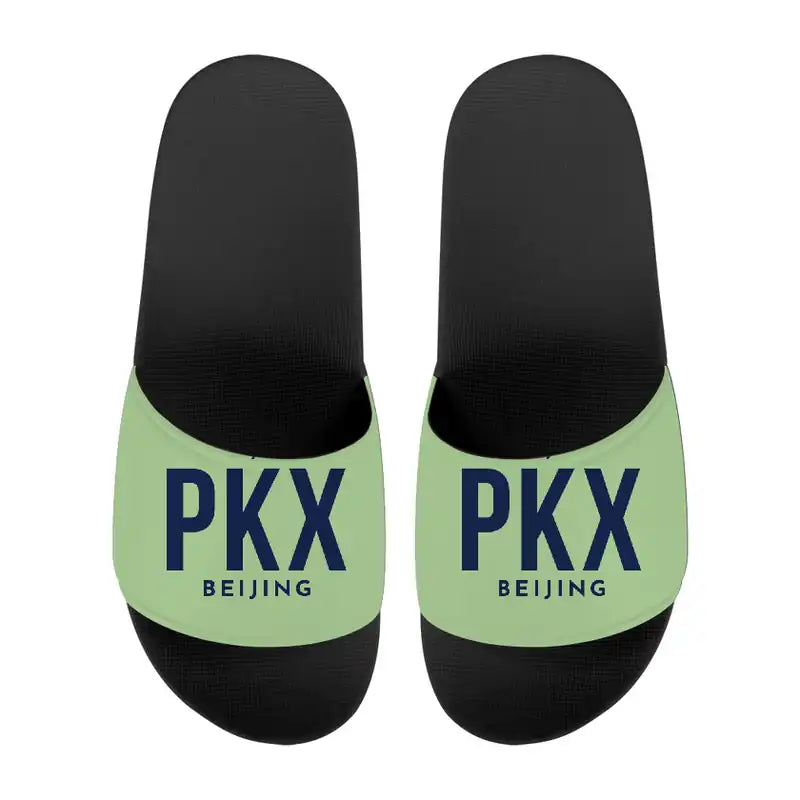 Beijing Daxing International Airport (PKX) Slippers & Flip Flops - Slippers - Sport - Code - Light Green