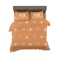 Thumbnail for Sultan Mahmud Badaruddin II International Airport (PLM) Bedding Sets & Blankets - Bedding Set - Pattern - Orange