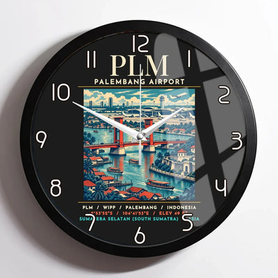 PLM - Poster - Wall Clock Framed - Black