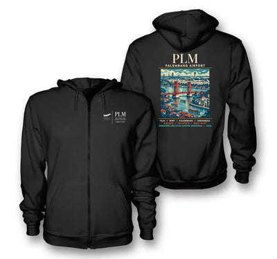 PLM - Poster - Zipped Hoodie - Black