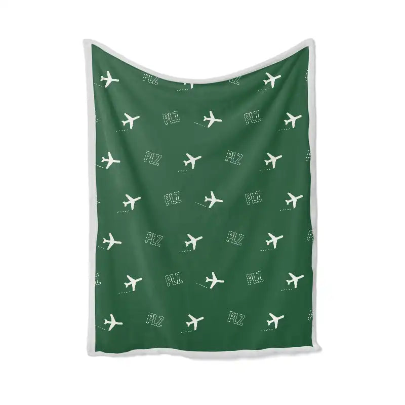 Gqeberha Chief Dawid Stuurman International Airport (PLZ) Bedding Sets & Blankets - Blanket - Pattern - Green