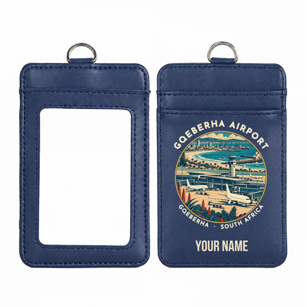 PLZ - ID Card Holder - Badge - Navy Blue + Name