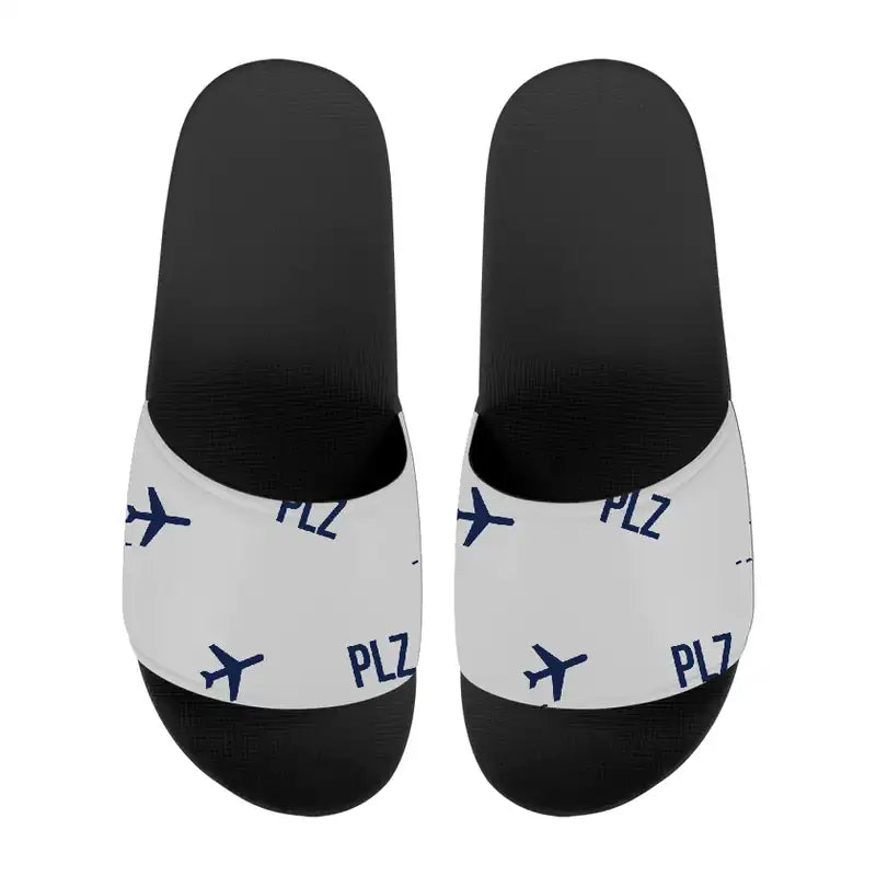 Gqeberha Chief Dawid Stuurman International Airport (PLZ) Slippers & Flip Flops - Slippers - Sport - Pattern - Light Gray