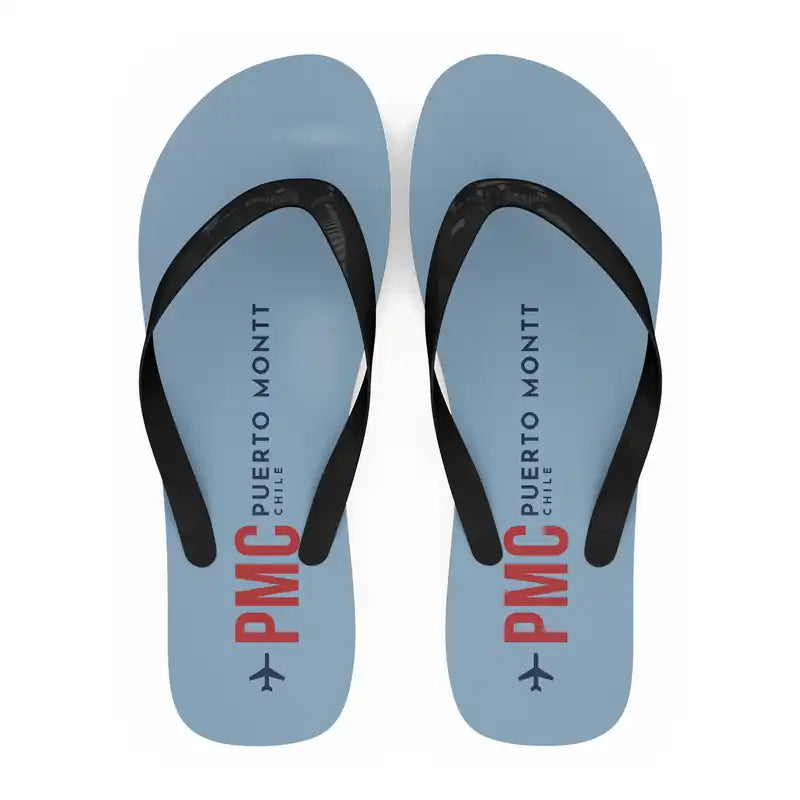 Puerto Montt El Tepual International Airport (PMC) Slippers & Flip Flops - Slippers - Flip Flops - Code - Light Blue
