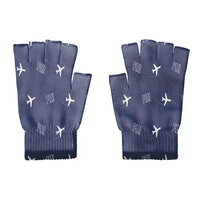 Thumbnail for Palma de Mallorca Airport (PMI) Gloves - Gloves - Cut - Pattern - Navy Blue