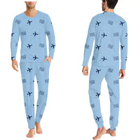 Thumbnail for Palma de Mallorca Airport (PMI) Pajamas - Men Pajamas - Light Blue