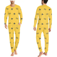 Thumbnail for Palermo Falcone Borsellino International Airport (PMO) Pajamas - Men Pajamas - Yellow