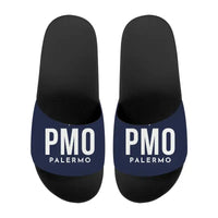 Thumbnail for Palermo Falcone Borsellino International Airport (PMO) Slippers & Flip Flops - Slippers - Sport - Code - Navy Blue