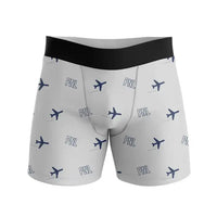 Thumbnail for Pantelleria Airport (PNL) Men Boxers - Pattern - Light Gray