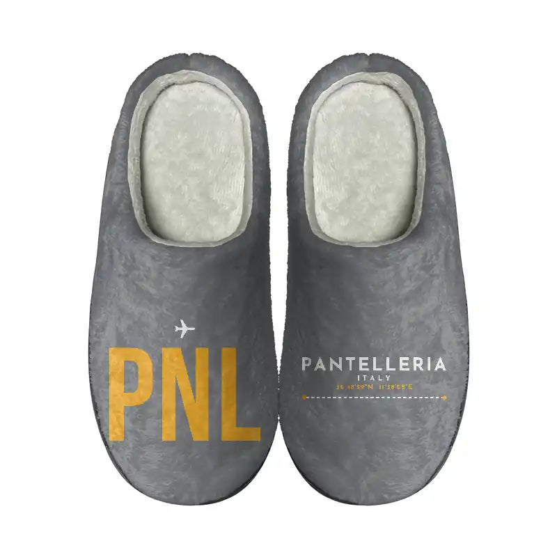 Pantelleria Airport (PNL) Slippers & Flip Flops - Slippers - Cotton - Code - Different - Gray