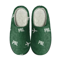 Thumbnail for Pantelleria Airport (PNL) Slippers & Flip Flops - Slippers - Cotton - Pattern - Green