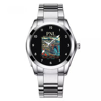 Thumbnail for Pantelleria Airport (PNL) Aviator Watches - Poster - Stainless Steel Band - For Men