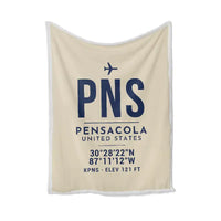 Thumbnail for Pensacola International Airport (PNS) Bedding Sets & Blankets - Blanket - ID Tag - Beige