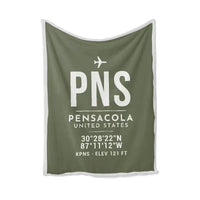 Thumbnail for Pensacola International Airport (PNS) Bedding Sets & Blankets - Blanket - ID Tag - Green Army