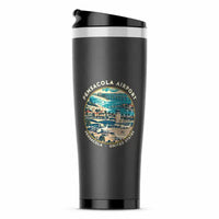 Thumbnail for Pensacola International Airport (PNS) Travel Mugs - Badge - Stainless Steel (No Holder) - Gray