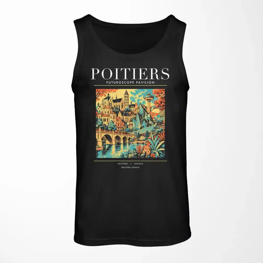 POITIERS - Poster - Tank Top - Black