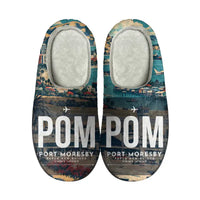 Thumbnail for Port Moresby International Airport (POM) Slippers & Flip Flops - Slippers - Cotton - Scene - Same