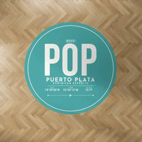 Thumbnail for Gregorio Luperón International Airport (POP) Carpets - Carpet Round - ID Tag - Turquoise