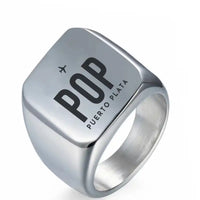 Thumbnail for Gregorio Luperón International Airport (POP) Rings - Ring - Silver
