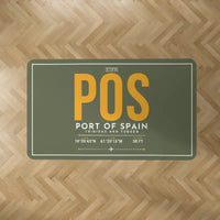 Thumbnail for Piarco International Airport (POS) Carpets - Carpet Rectangle - ID Tag - Green Army