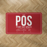 Thumbnail for Piarco International Airport (POS) Carpets - Carpet Rectangle - ID Tag - Red