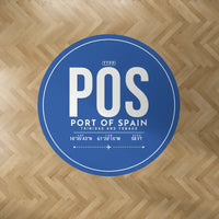 Thumbnail for Piarco International Airport (POS) Carpets - Carpet Round - ID Tag - Blue
