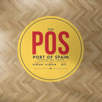 Thumbnail for Piarco International Airport (POS) Carpets - Carpet Round - ID Tag - Yellow