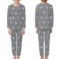 Thumbnail for Piarco International Airport (POS) Pajamas - Children Pajamas - Gray