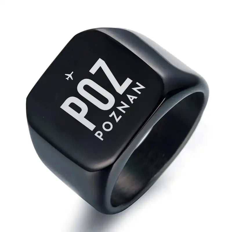 Poznan - awica Henryk Wieniawski Airport (POZ) Rings - Ring - Black