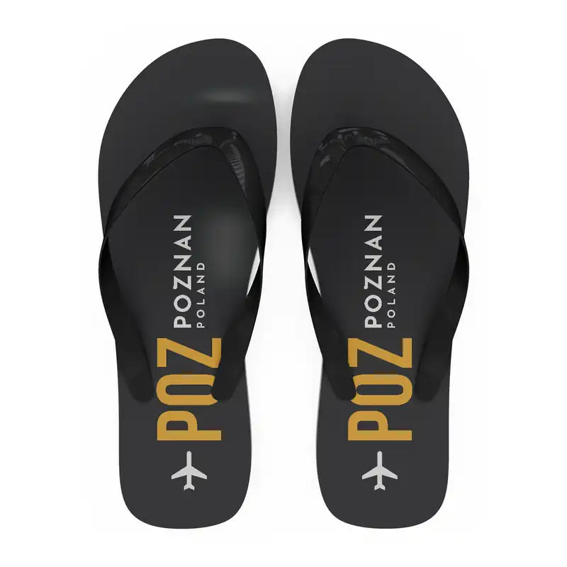 Poznan - awica Henryk Wieniawski Airport (POZ) Slippers & Flip Flops - Slippers - Flip Flops - Code - Black