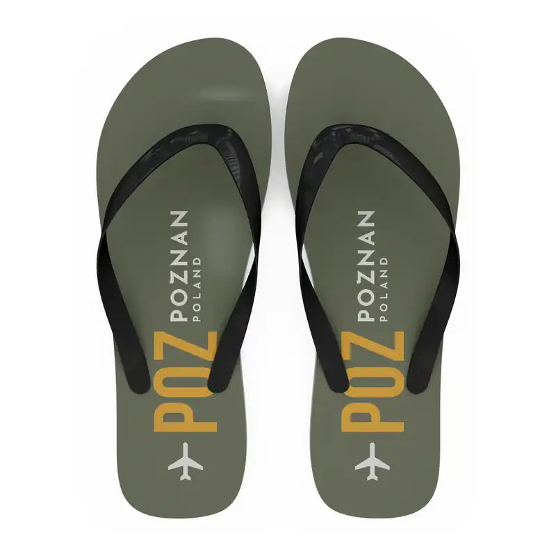 Poznan - awica Henryk Wieniawski Airport (POZ) Slippers & Flip Flops - Slippers - Flip Flops - Code - Green Army