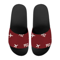 Thumbnail for Poznan - awica Henryk Wieniawski Airport (POZ) Slippers & Flip Flops - Slippers - Sport - Pattern - Dark Red