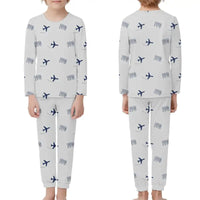Thumbnail for Pago Pago International Airport (PPG) Pajamas - Children Pajamas - Light Gray