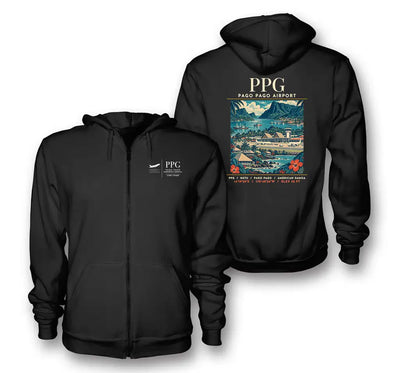 PPG - Poster - Zipped Hoodie - Black