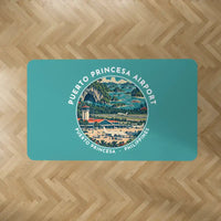 Thumbnail for Puerto Princesa International Airport (PPS) Carpets - Carpet Rectangle - Badge - Turquoise