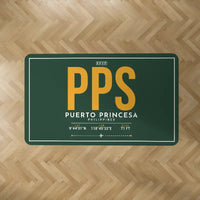 Thumbnail for Puerto Princesa International Airport (PPS) Carpets - Carpet Rectangle - ID Tag - Dark Green