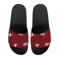 Thumbnail for Tahiti Faa'a Airport (PPT) Slippers & Flip Flops - Slippers - Sport - Pattern - Dark Red