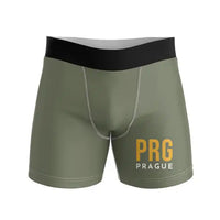Thumbnail for Václav Havel Airport Prague (PRG) Men Boxers - Code - Green Army