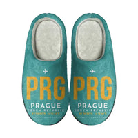 Thumbnail for Václav Havel Airport Prague (PRG) Slippers & Flip Flops - Slippers - Cotton - Code - Same - Turquoise