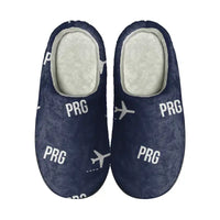 Thumbnail for Václav Havel Airport Prague (PRG) Slippers & Flip Flops - Slippers - Cotton - Pattern - Navy Blue