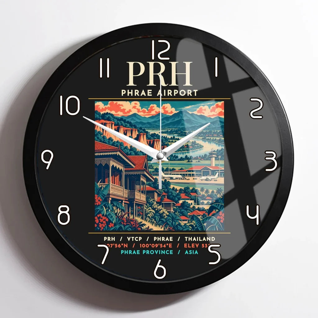 PRH - Poster - Wall Clock Framed - Black