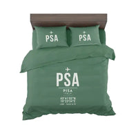 Thumbnail for Pisa Airport Galileo Galilei (PSA) Bedding Sets & Blankets - Bedding Set - ID Tag - Green