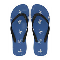 Thumbnail for Mercedita Airport (PSE) Slippers & Flip Flops - Slippers - Flip Flops - Pattern - Blue