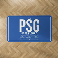Thumbnail for Petersburg James A. Johnson Airport (PSG) Carpets - Carpet Rectangle - ID Tag - Blue